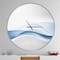 Designart '3D Wave Of Water Splash Modern Wall Clock